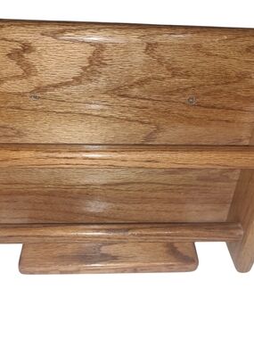 Wood Finish Desk Organizer - Brown Home Office Accessory